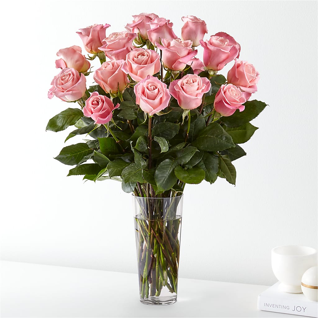 Long Stem Pink Rose Bouquet – MC MAHON'S HOUSE OF FLOWERS INC, Kingston ON