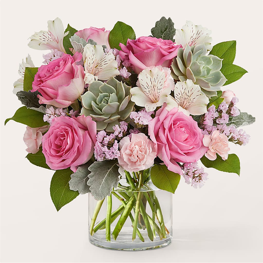 Dusty Rose Bouquet – MC MAHON'S HOUSE OF FLOWERS INC, Kingston ON
