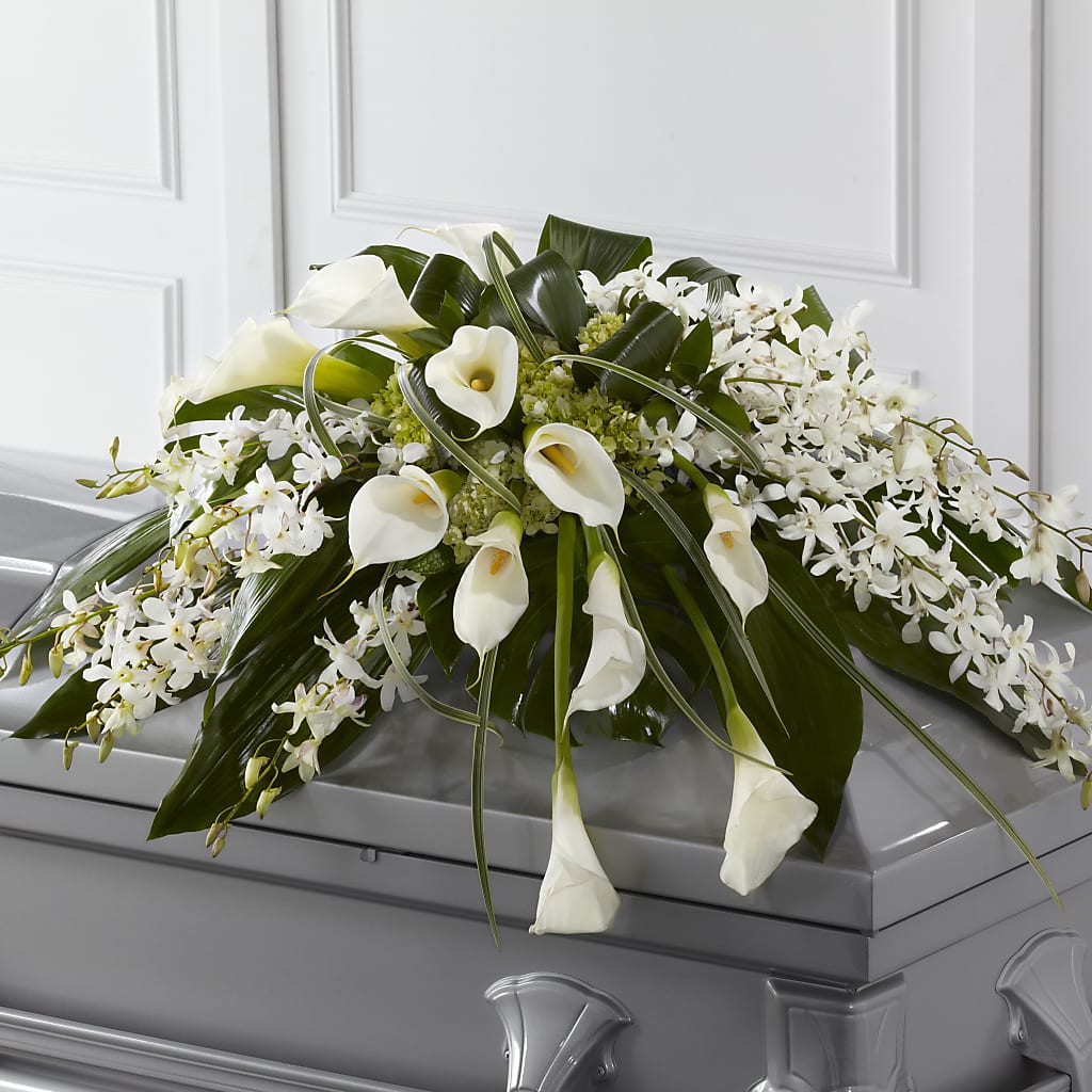 Angel Wings Casket Spray – MC MAHON'S HOUSE OF FLOWERS INC, Kingston ON