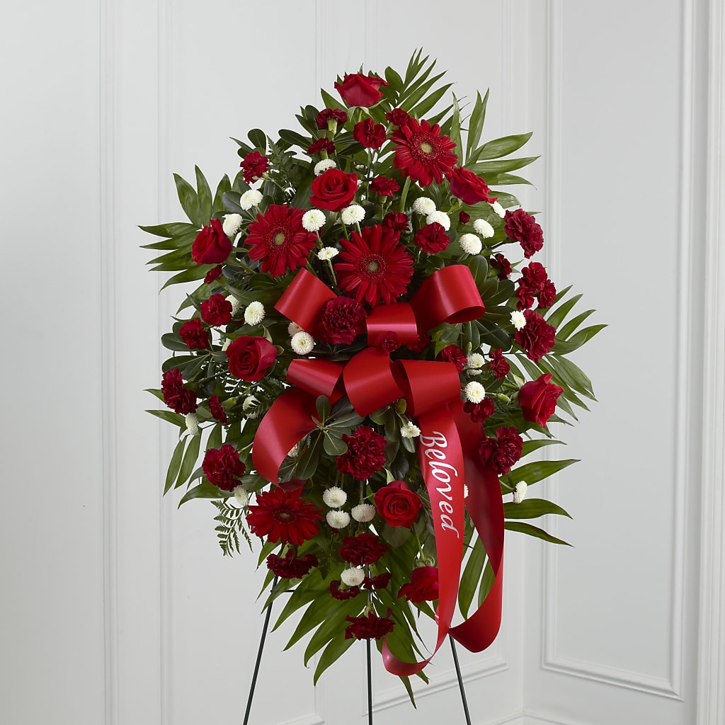 Treasured Memories Standing Spray – MC MAHON'S HOUSE OF FLOWERS INC, Kingston ON