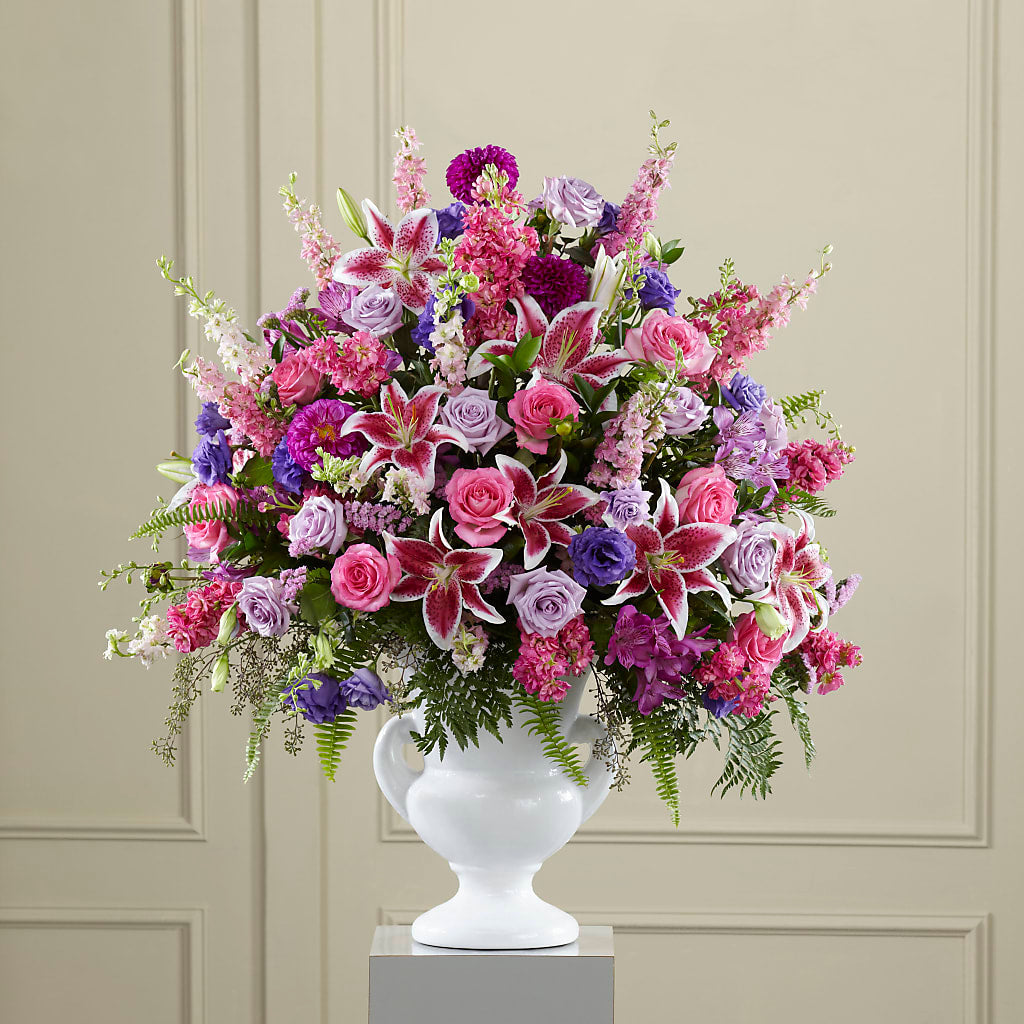 Peaceful Tribute Arrangement – MC MAHON'S HOUSE OF FLOWERS INC, Kingston ON