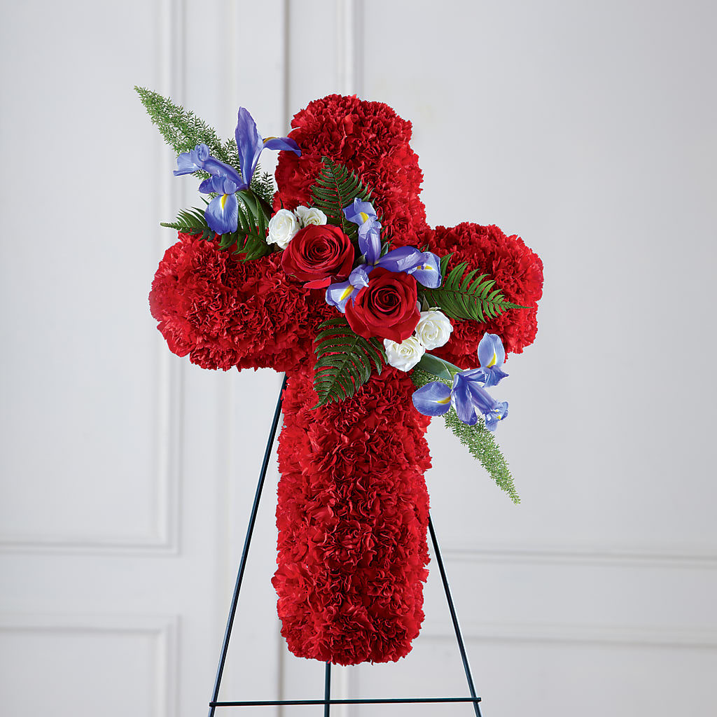 Faithful Hero Floral Cross – MC MAHON'S HOUSE OF FLOWERS INC, Kingston ON
