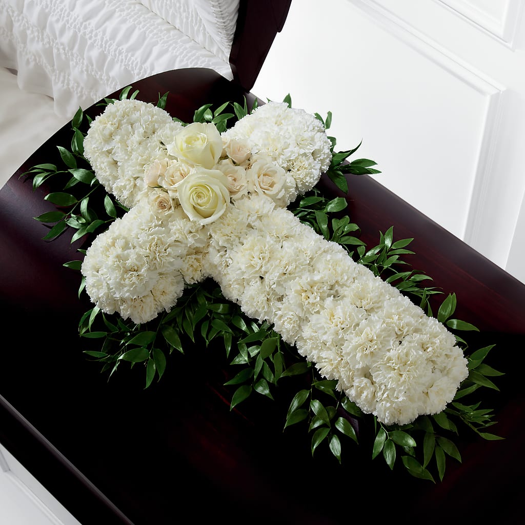 Peaceful Memories Casket Spray (Standard) – MC MAHON'S HOUSE OF FLOWERS INC, Kingston ON