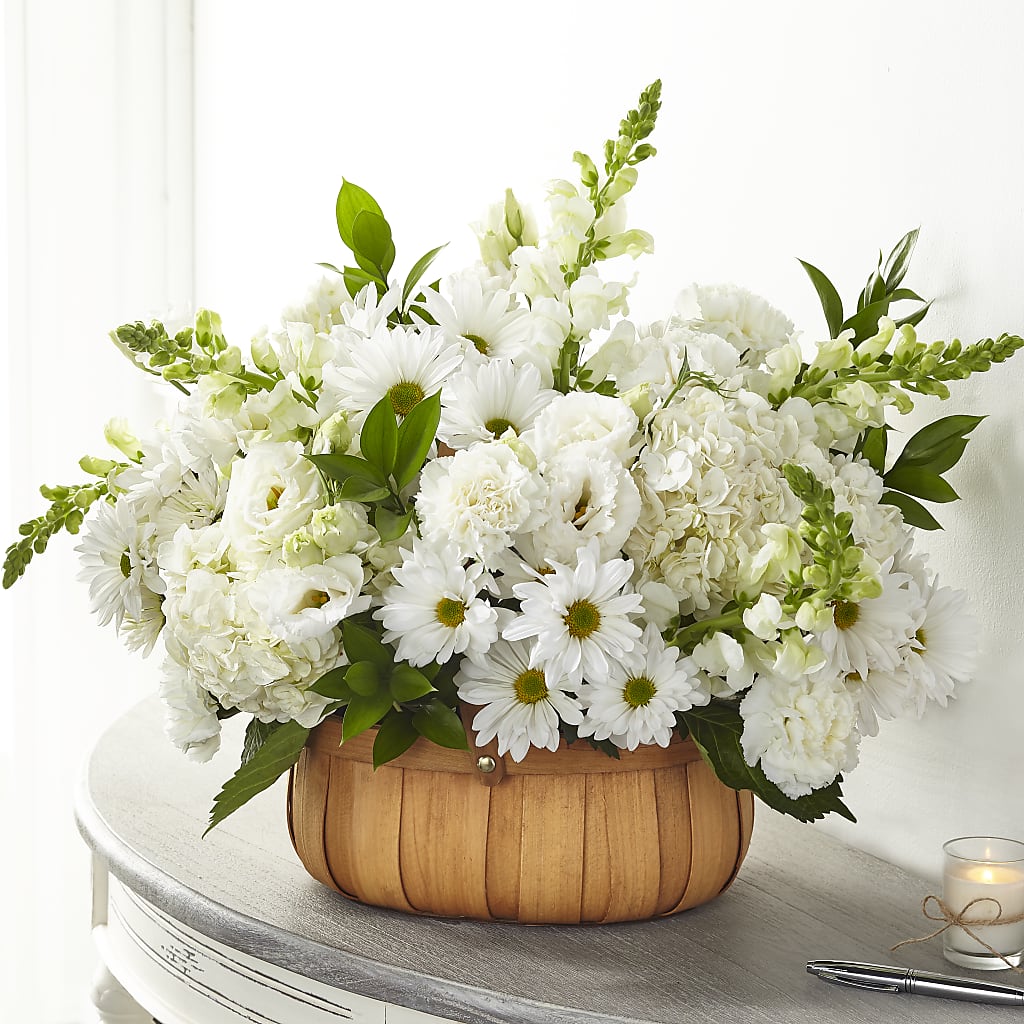 Pure Ivory Basket – MC MAHON'S HOUSE OF FLOWERS INC, Kingston ON