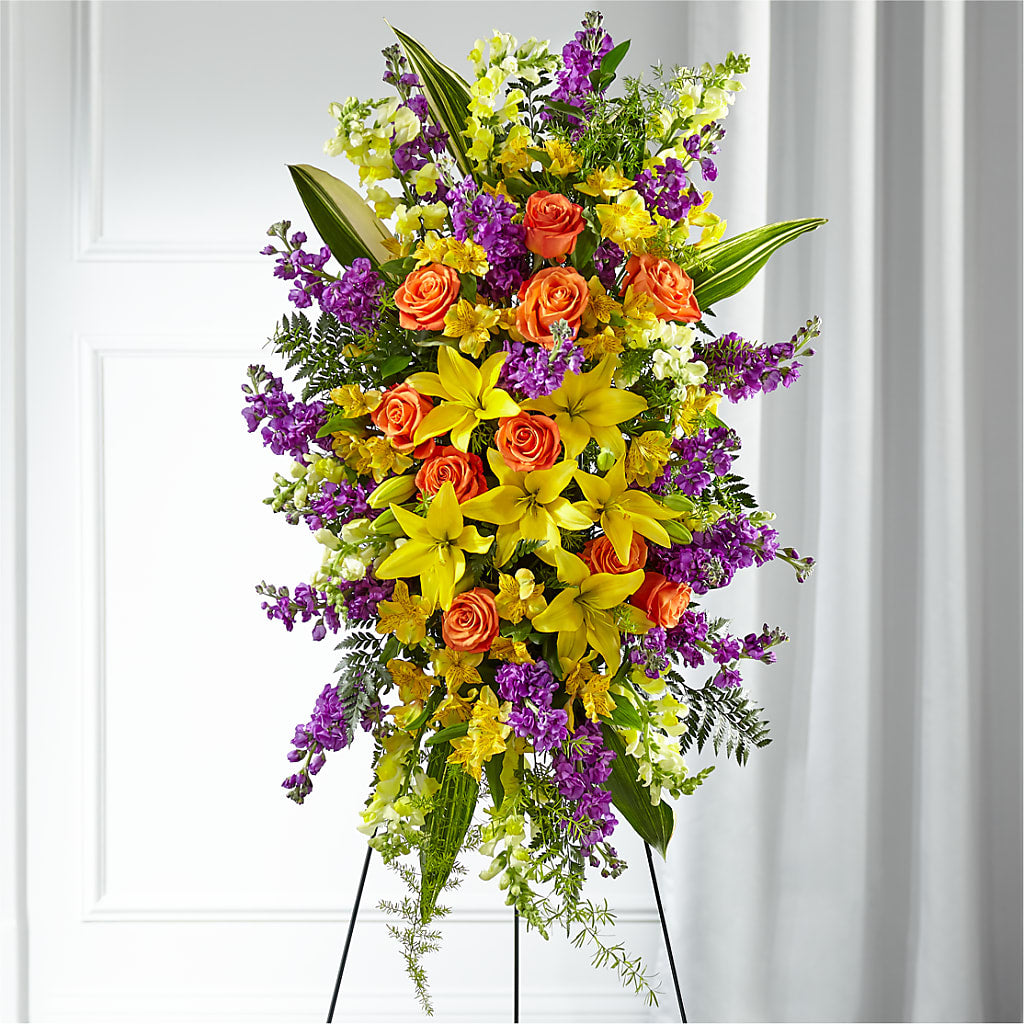 Thoughtful Prayers Standing Spray – MC MAHON'S HOUSE OF FLOWERS INC, Kingston ON