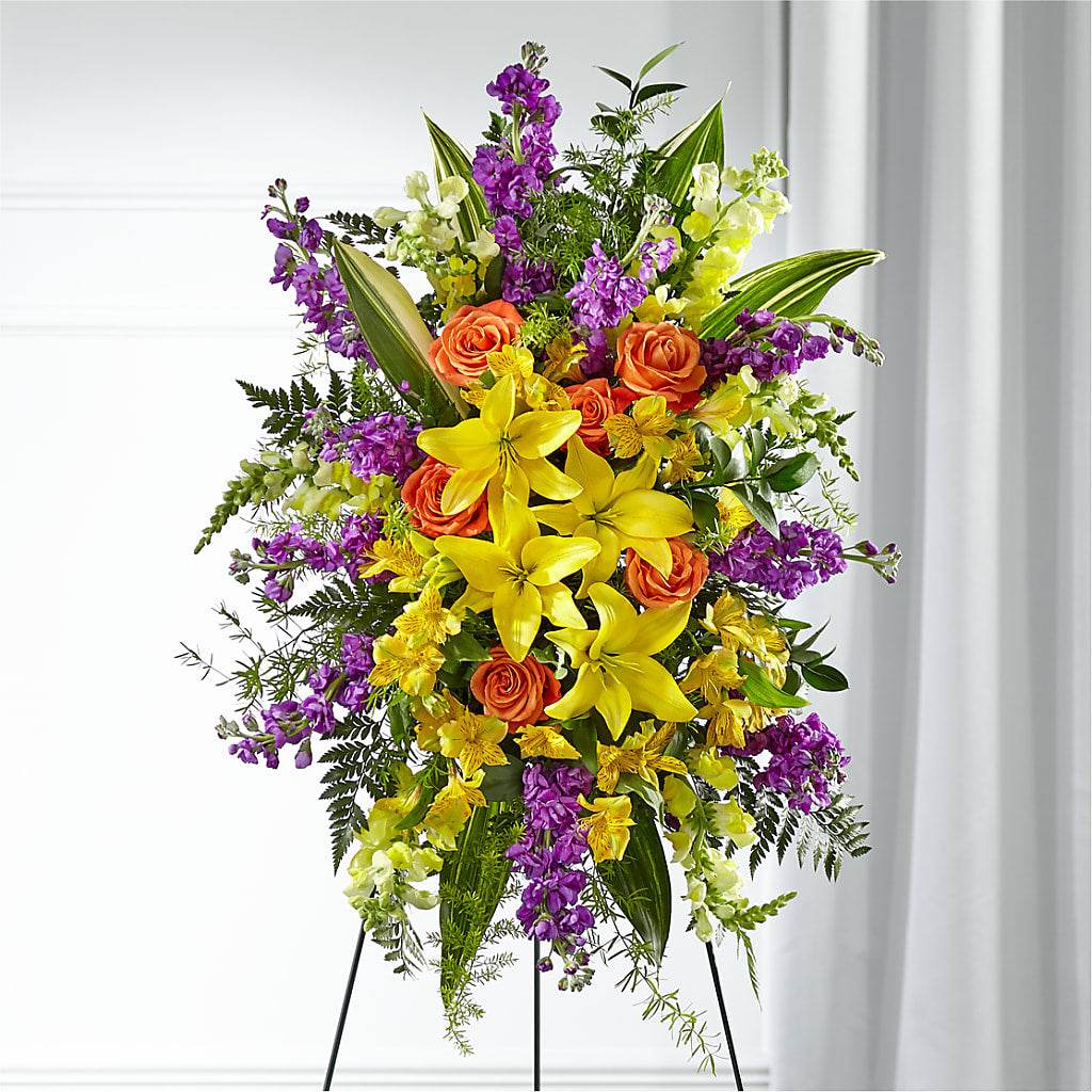 Thoughtful Prayers Standing Spray – MC MAHON'S HOUSE OF FLOWERS INC, Kingston ON