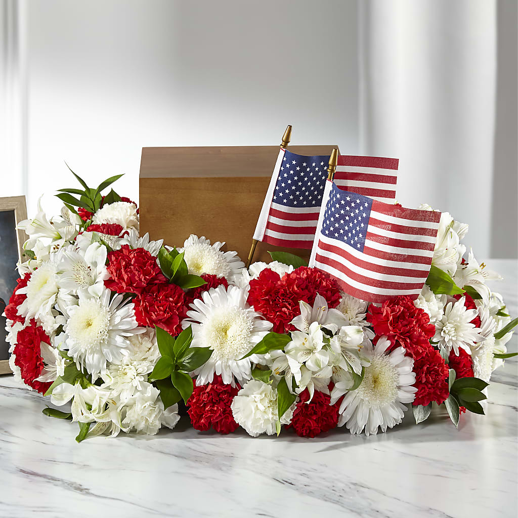 Spirit of Patriotism Cremation Adornment – MC MAHON'S HOUSE OF FLOWERS INC, Kingston ON