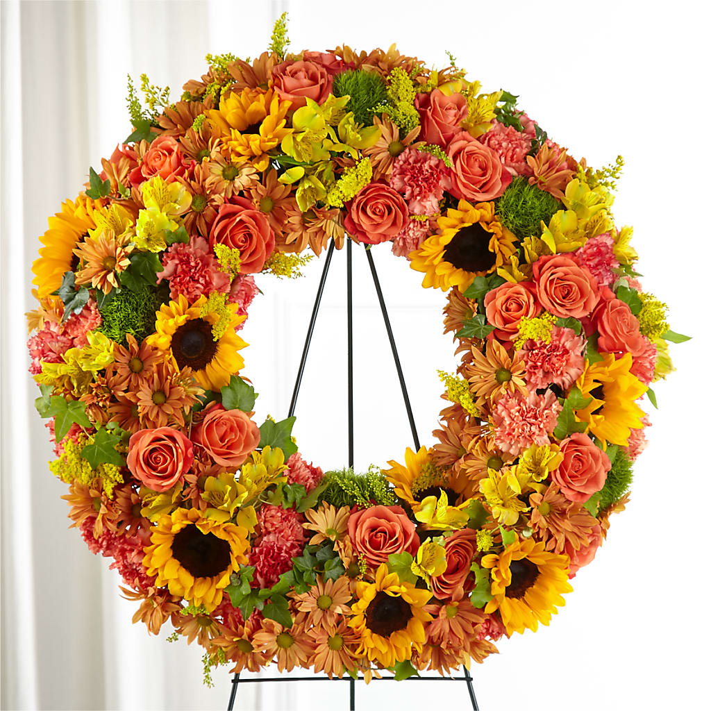 Autumnal Memories Wreath (Standard) – MC MAHON'S HOUSE OF FLOWERS INC, Kingston ON