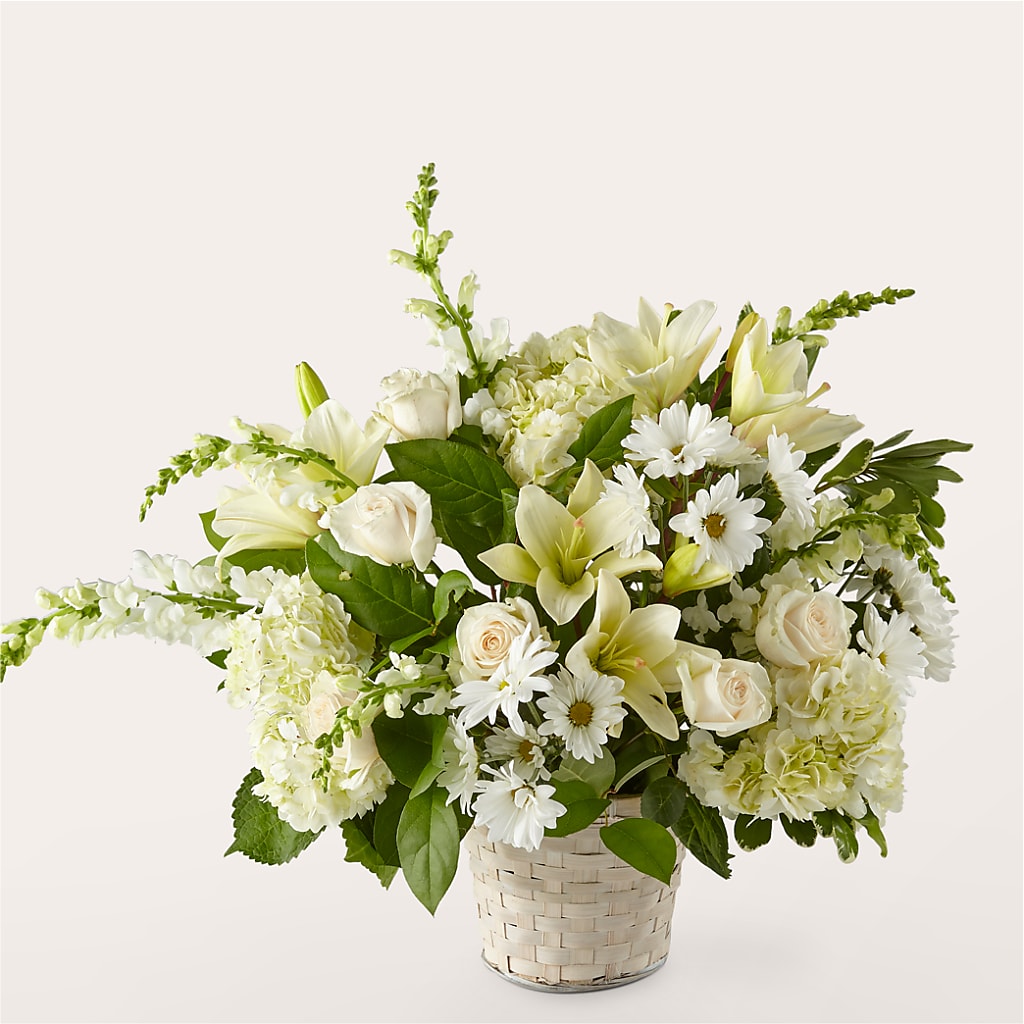 Ivory Elegance Floral Basket – MC MAHON'S HOUSE OF FLOWERS INC, Kingston ON