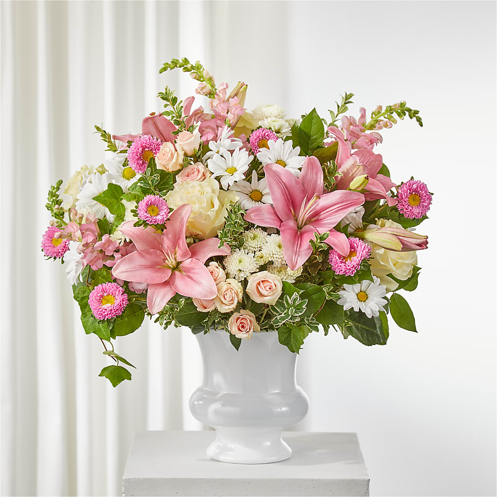 Empathetic Blooms Urn Arrangement – MC MAHON'S HOUSE OF FLOWERS INC, Kingston ON