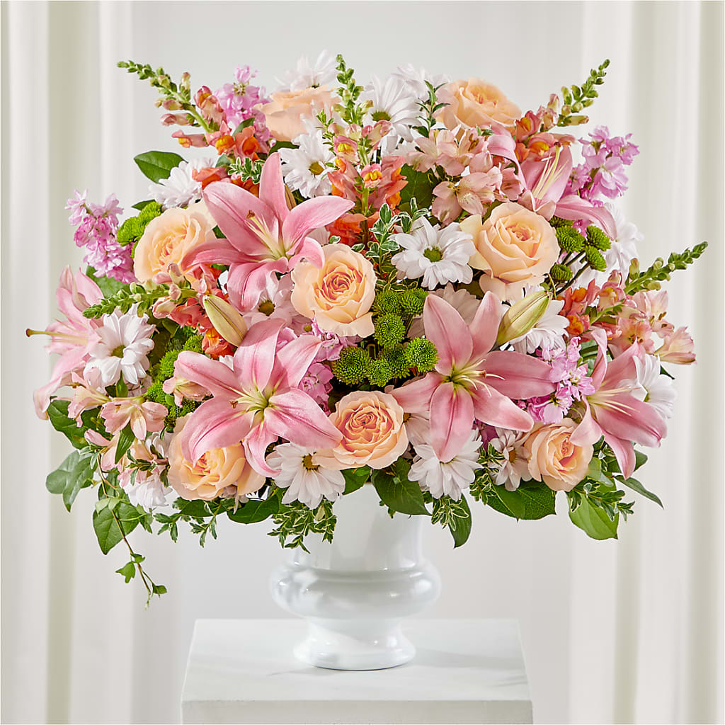 Heartfelt Gesture Urn Arrangement – MC MAHON'S HOUSE OF FLOWERS INC, Kingston ON