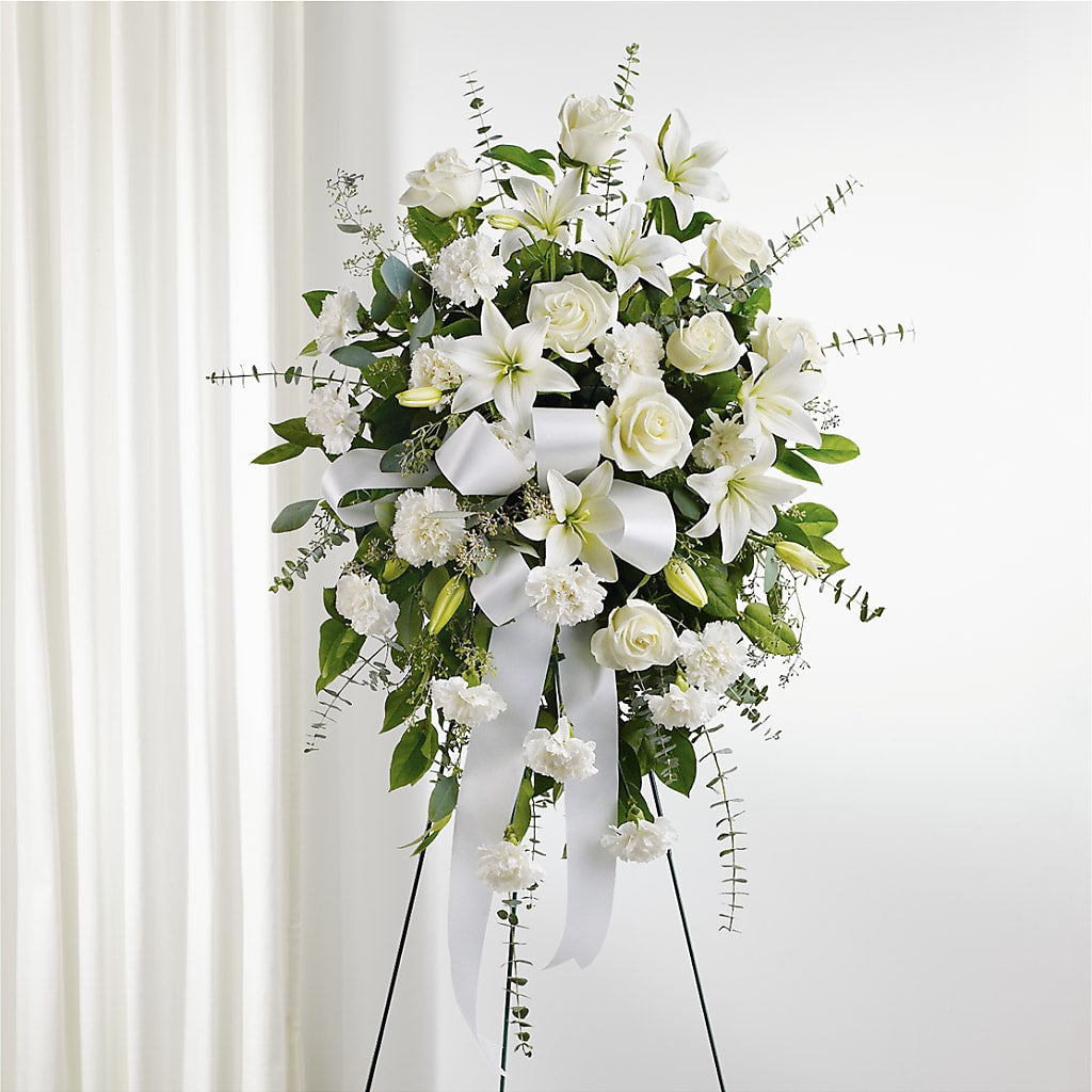 With Care Standing Spray – MC MAHON'S HOUSE OF FLOWERS INC, Kingston ON