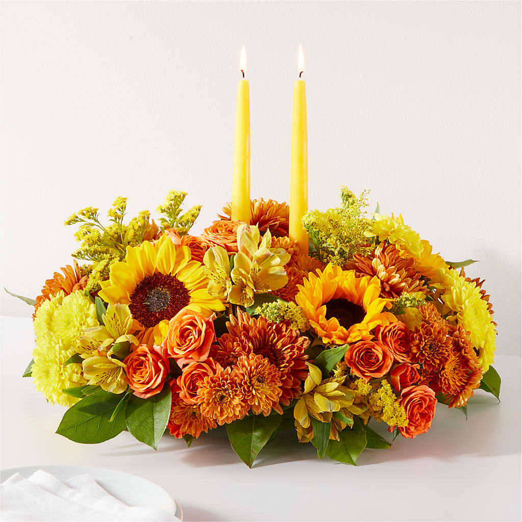 Autumn Harmony Centerpiece – MC MAHON'S HOUSE OF FLOWERS INC, Kingston ON