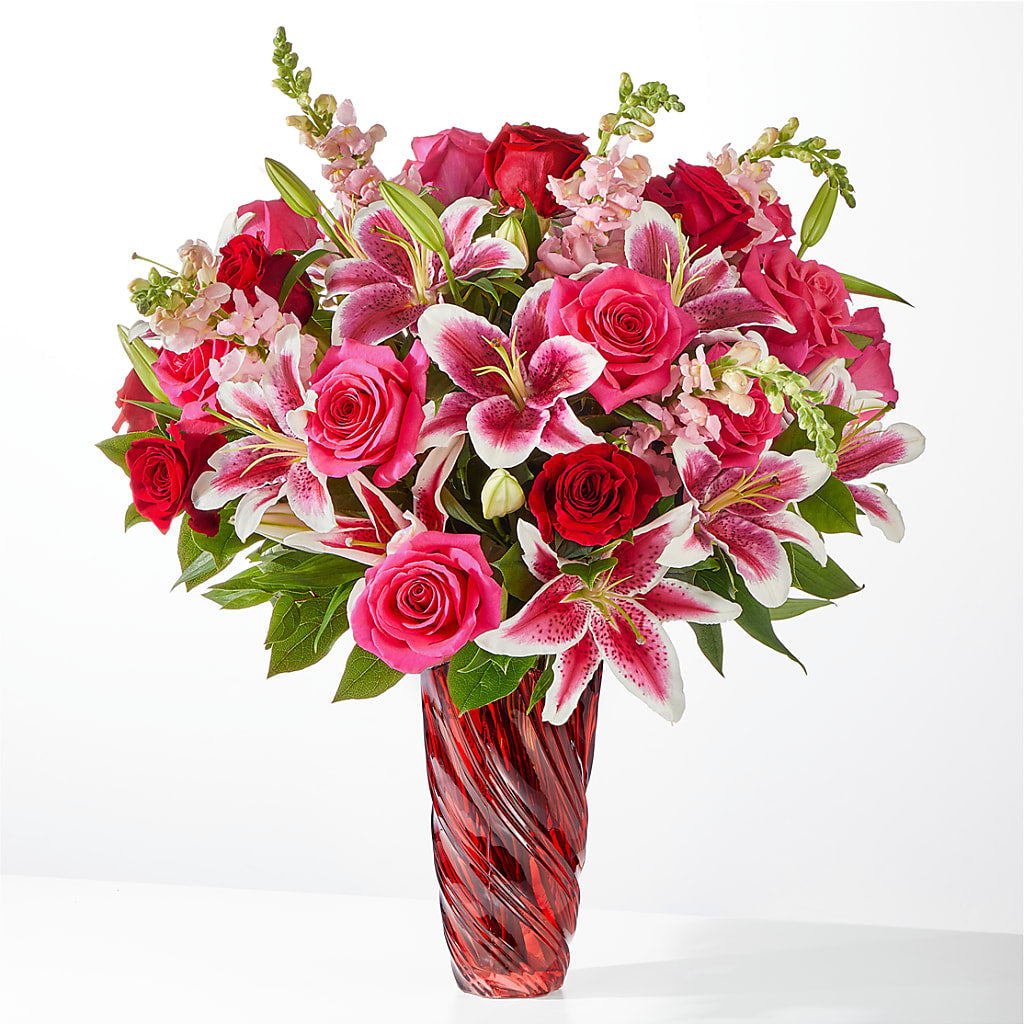 Always You Bouquet with Luxe Swirl Vase – MC MAHON'S HOUSE OF FLOWERS INC, Kingston ON