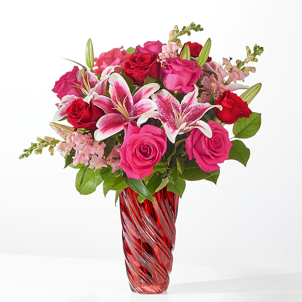 Always You Bouquet with Luxe Swirl Vase – MC MAHON'S HOUSE OF FLOWERS INC, Kingston ON