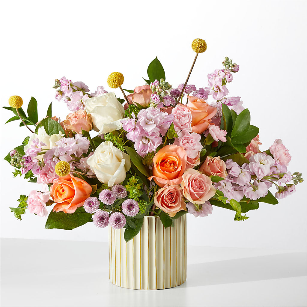 French Market Bouquet with Ivory Vase – MC MAHON'S HOUSE OF FLOWERS INC, Kingston ON