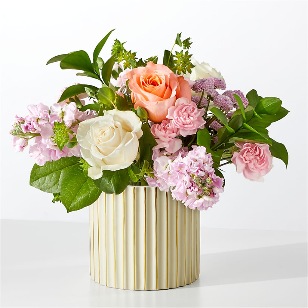 French Market Bouquet with Ivory Vase – MC MAHON'S HOUSE OF FLOWERS INC, Kingston ON