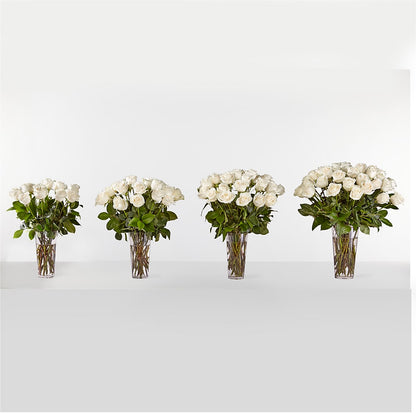 Long Stem White Rose Bouquet – MC MAHON'S HOUSE OF FLOWERS INC, Kingston ON