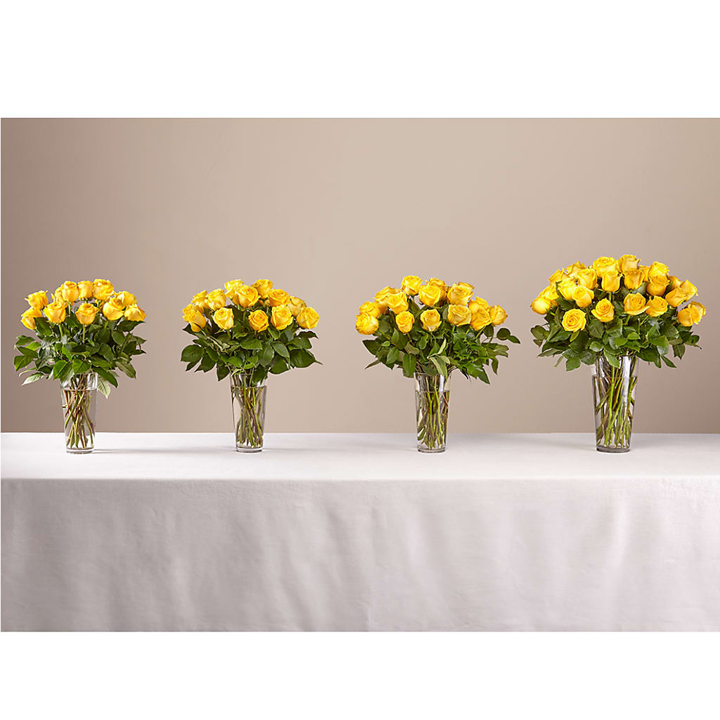 Long Stem Yellow Rose Bouquet – MC MAHON'S HOUSE OF FLOWERS INC, Kingston ON