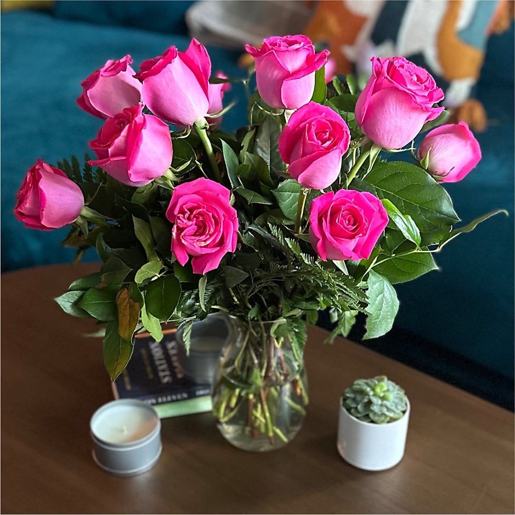Long Stem Pink Rose Bouquet – MC MAHON'S HOUSE OF FLOWERS INC, Kingston ON