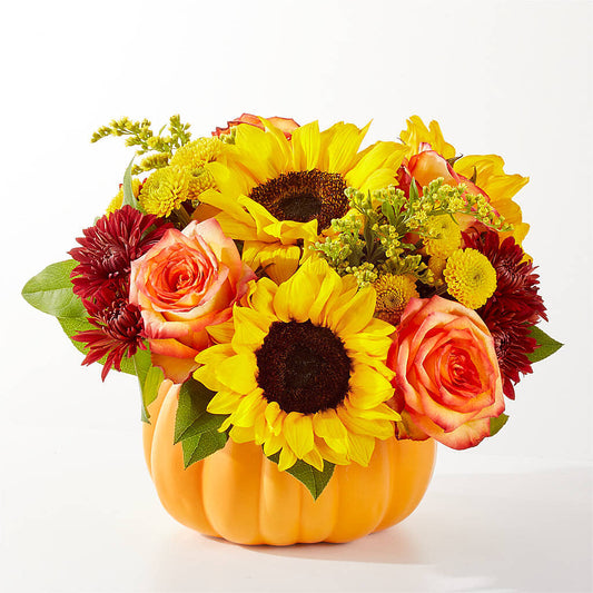 Golden Gourd Pumpkin Bouquet – MC MAHON'S HOUSE OF FLOWERS INC, Kingston ON