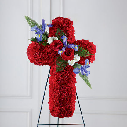 Faithful Hero Floral Cross – MC MAHON'S HOUSE OF FLOWERS INC, Kingston ON