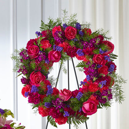 Calming Colors Wreath – MC MAHON'S HOUSE OF FLOWERS INC, Kingston ON