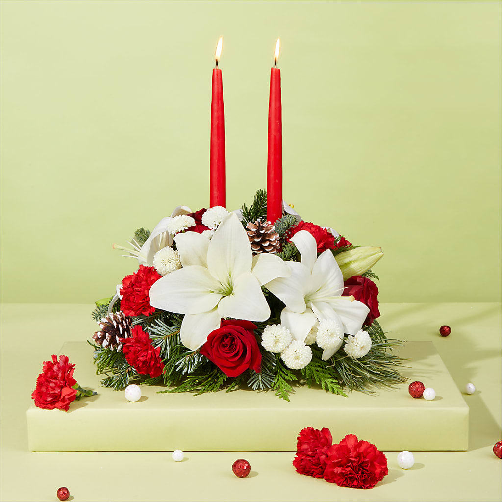 Seasonal Festivities Centerpiece – MC MAHON'S HOUSE OF FLOWERS INC, Kingston ON