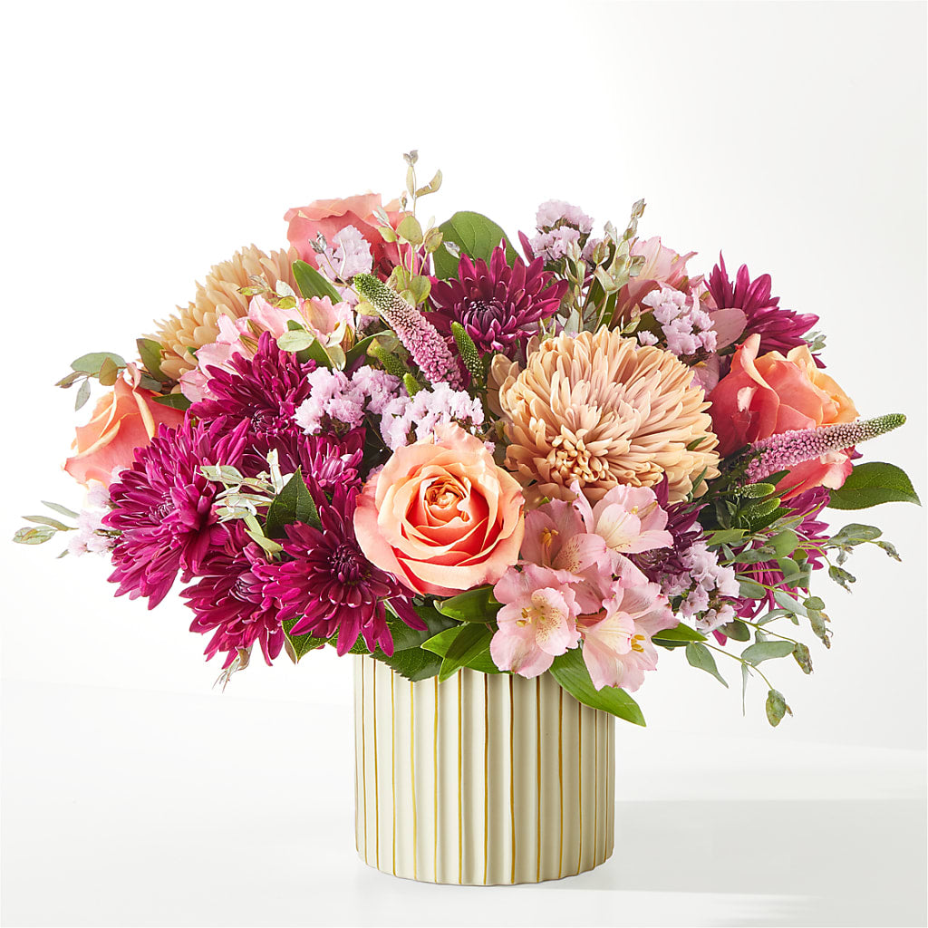 Berry Cobbler Bouquet with Ivory Vase – MC MAHON'S HOUSE OF FLOWERS INC, Kingston ON