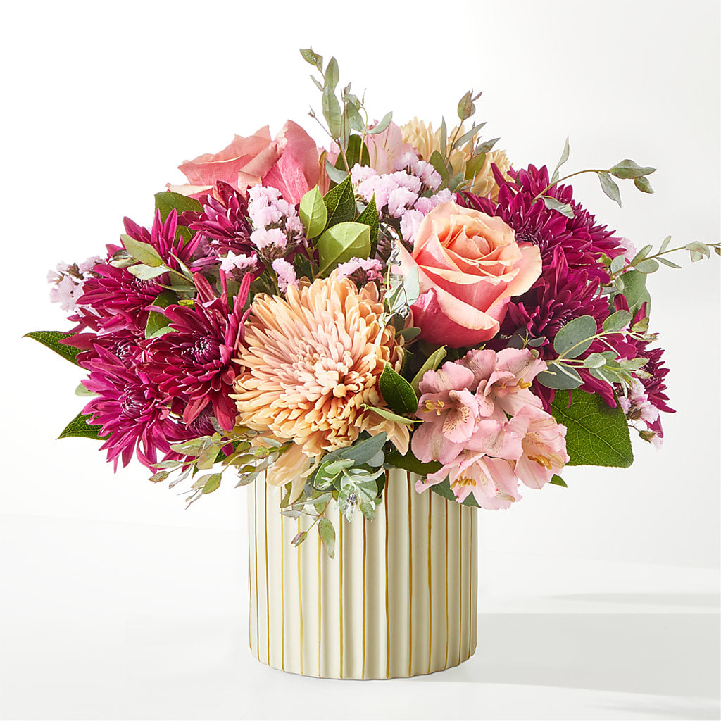 Berry Cobbler Bouquet with Ivory Vase – MC MAHON'S HOUSE OF FLOWERS INC, Kingston ON