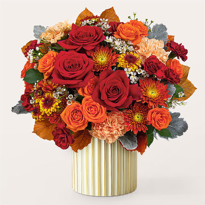 Merlot Bouquet with Ivory Vase – MC MAHON'S HOUSE OF FLOWERS INC, Kingston ON