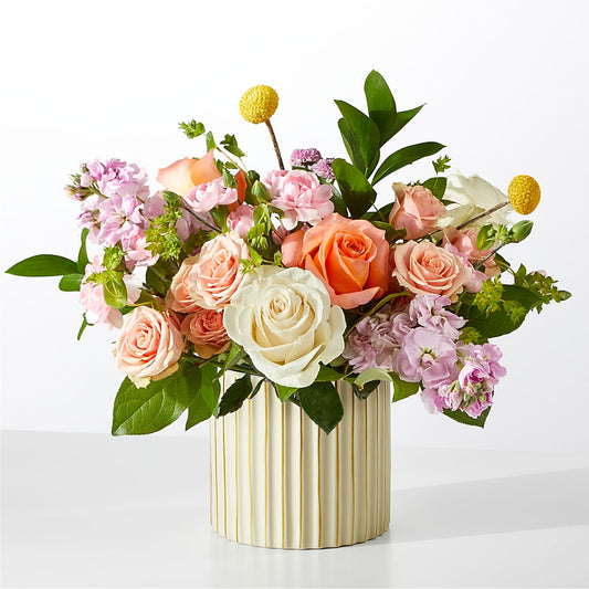 French Market Bouquet with Ivory Vase – MC MAHON'S HOUSE OF FLOWERS INC, Kingston ON